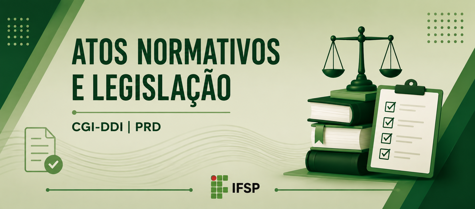 Banner Atos Normativos e Legislação da CGI