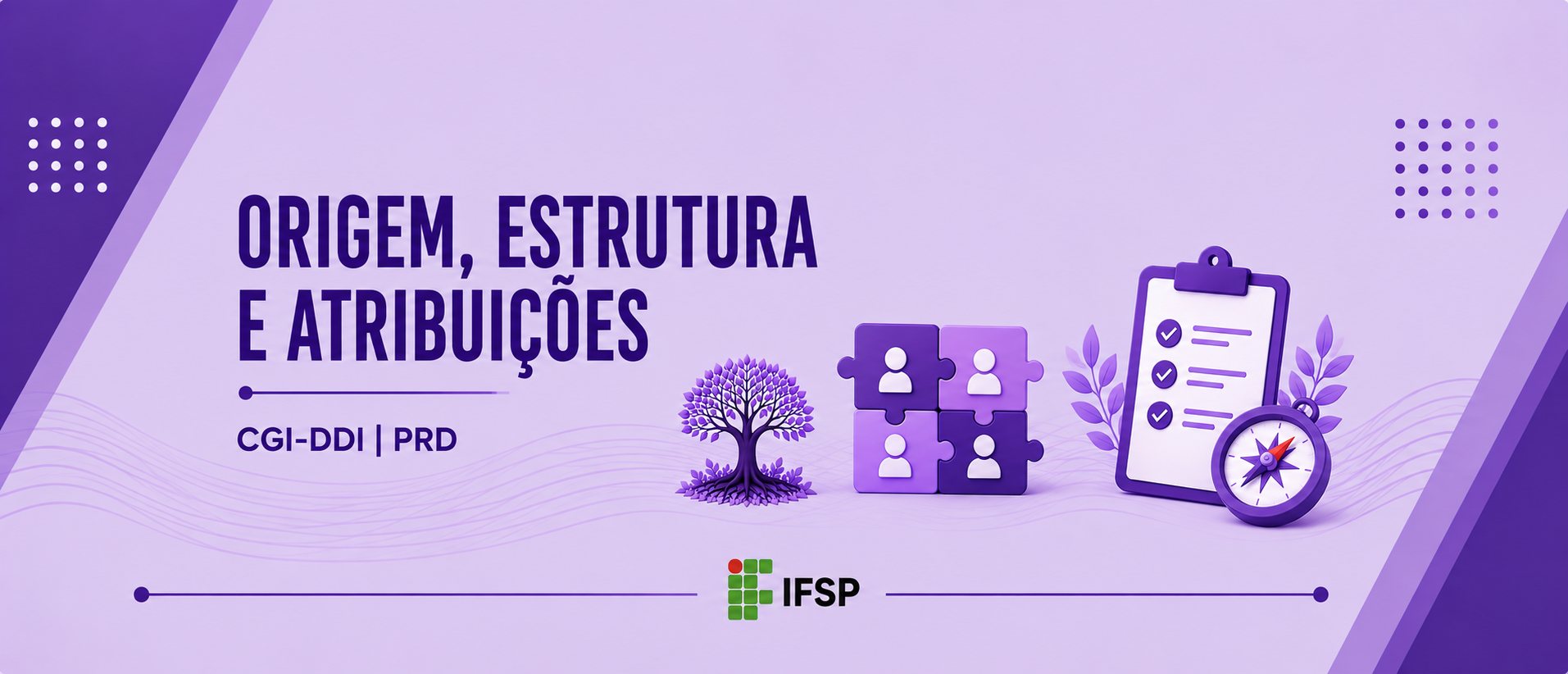 Banner Origem, Estrutura e Atribuições da CGI