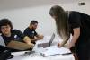 Credenciamento no evento.